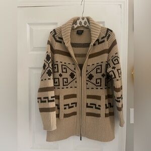 Pendleton wool zip sweater, never worn